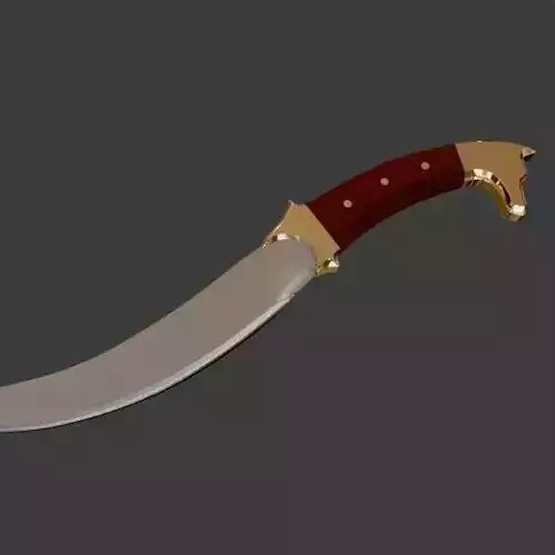 Ertugrul Gazi Dagger Low-poly 3D model