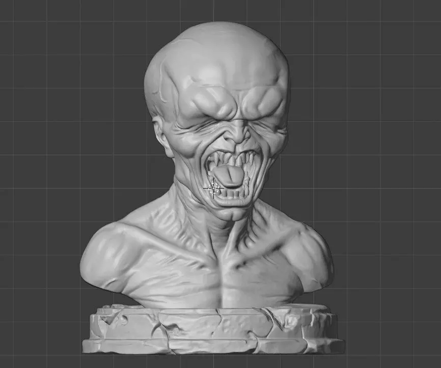 Distorted Cranium Monster - High Detail 3D Print Mode 3D print model