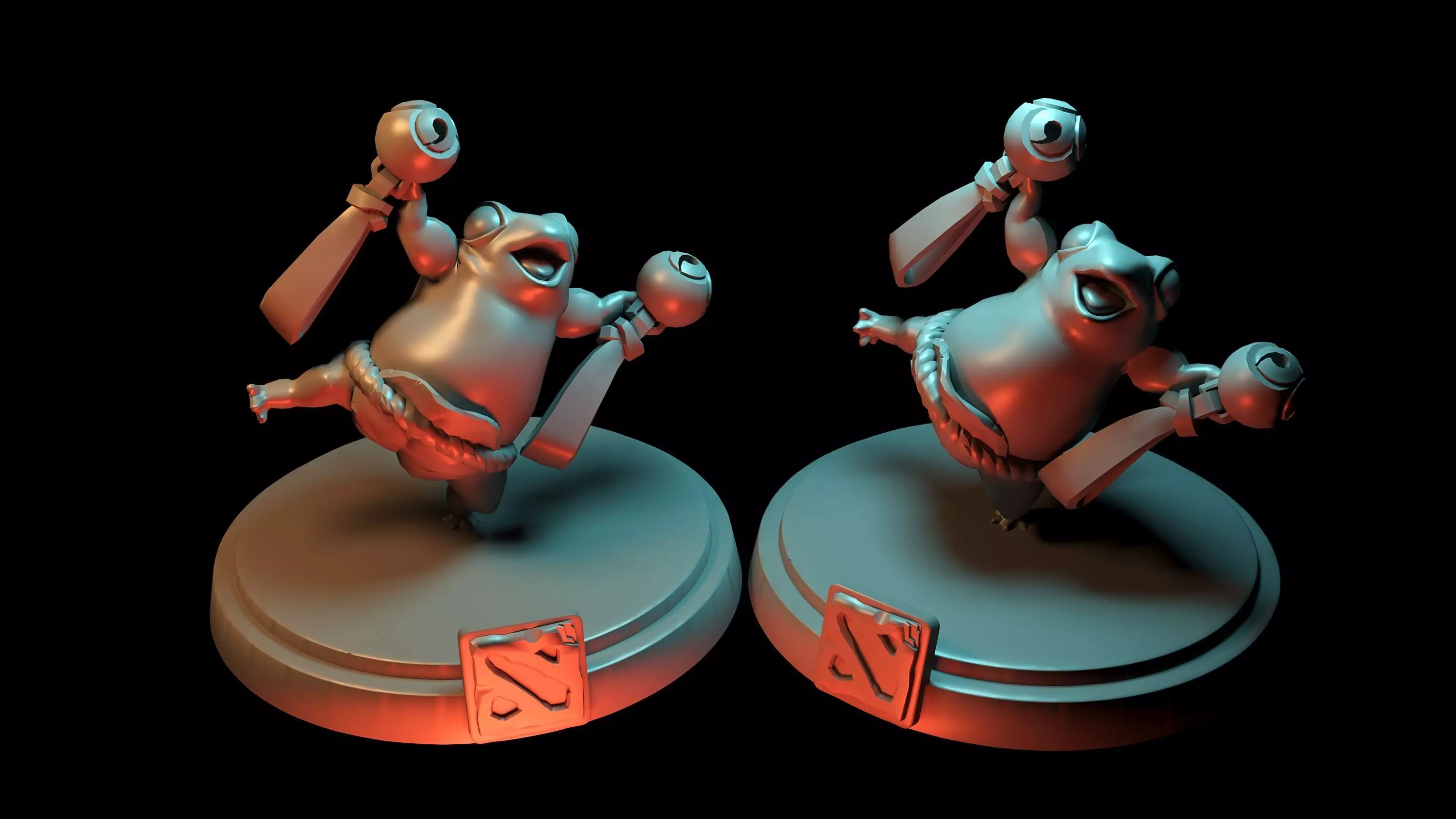 Frog from Dota 2 Free 3D print model
