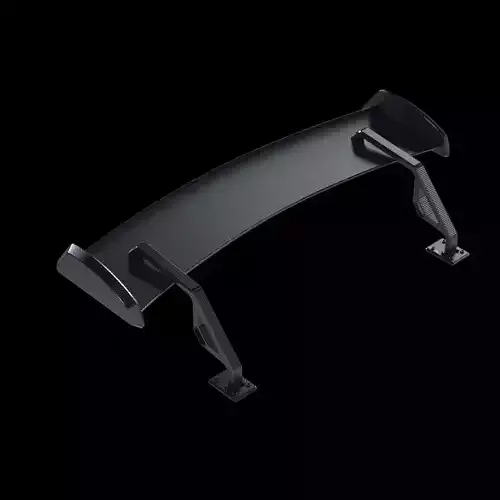 Spoiler carbon tuning auto part industrial 3D model
