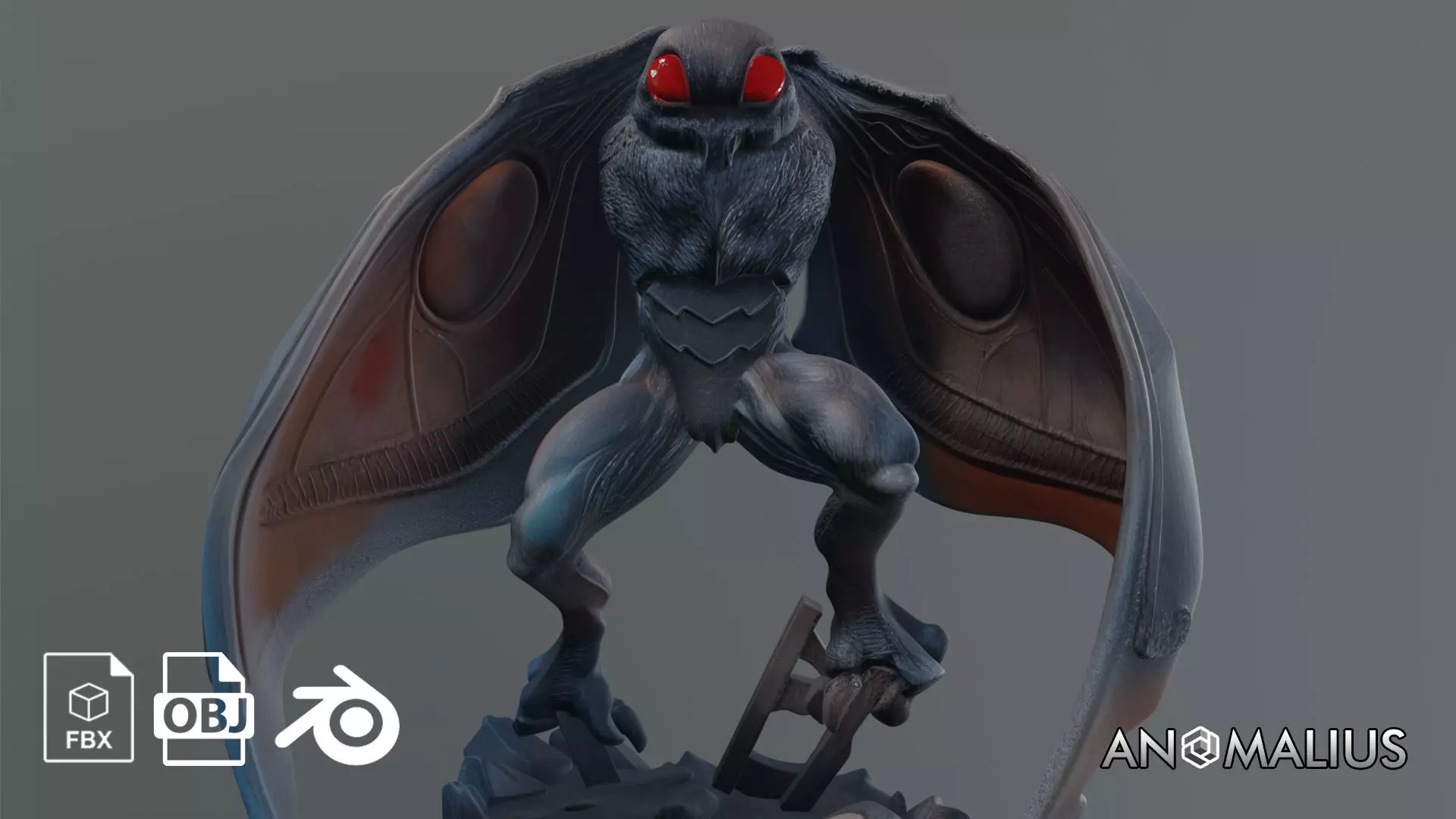 mothman 3D model