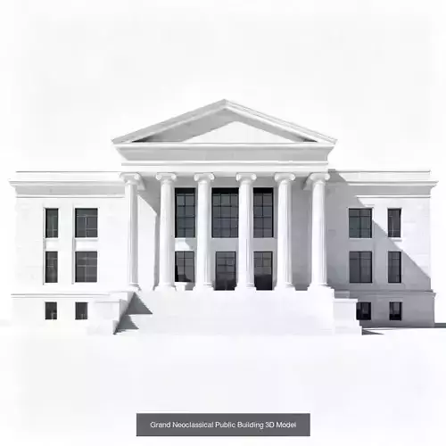 Civic Power And Urban Landmarks Collection 3D Model Pack 5