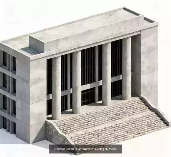 Civic Power And Urban Landmarks Collection 3D Model Pack 6