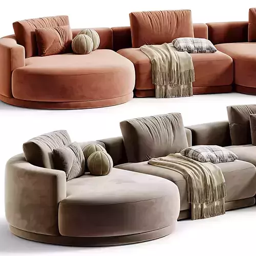 Franke Modular Sofa by Mononova 3D model 6