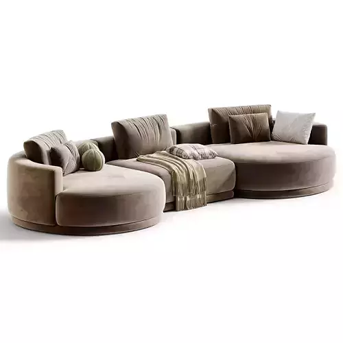 Franke Modular Sofa by Mononova 3D model 2