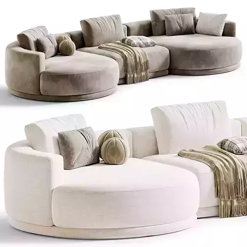 Franke Modular Sofa by Mononova 3D model 5