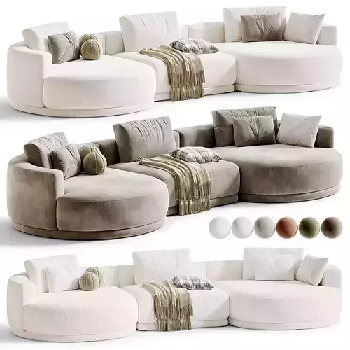 Franke Modular Sofa by Mononova 3D model