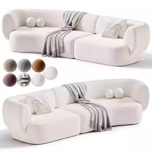 Hug Modular Sofa by Monologue 3D model