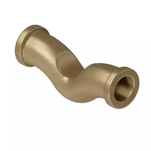 Antique Brass Crossover Coupling 3D model