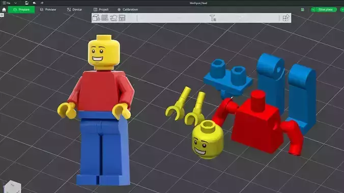 3D print minifigure - Lego Minifigure-Basic V3 - 3MF Edition 3D