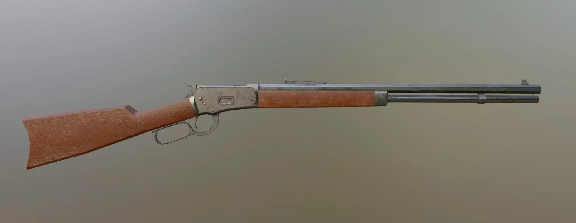 Winchester Rifle Low-poly 3D model