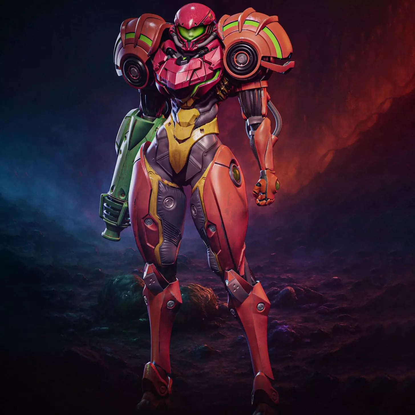Samus Aran 3D print model