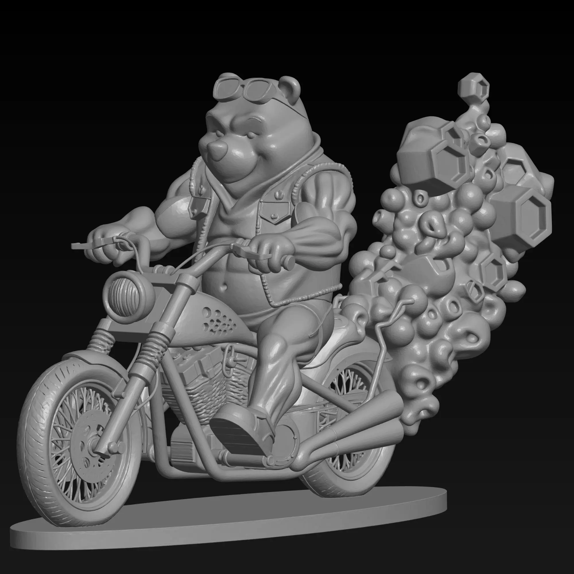 Winnie the Pooh-Funny Pop Culture Sculpture-Digital Download 3D print model