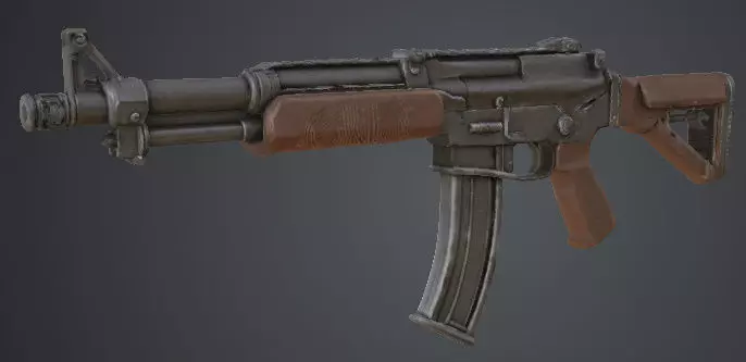 Realistic Machine Gun 3D model