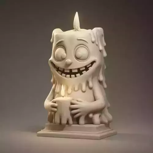 Meltwick the Grin Candle