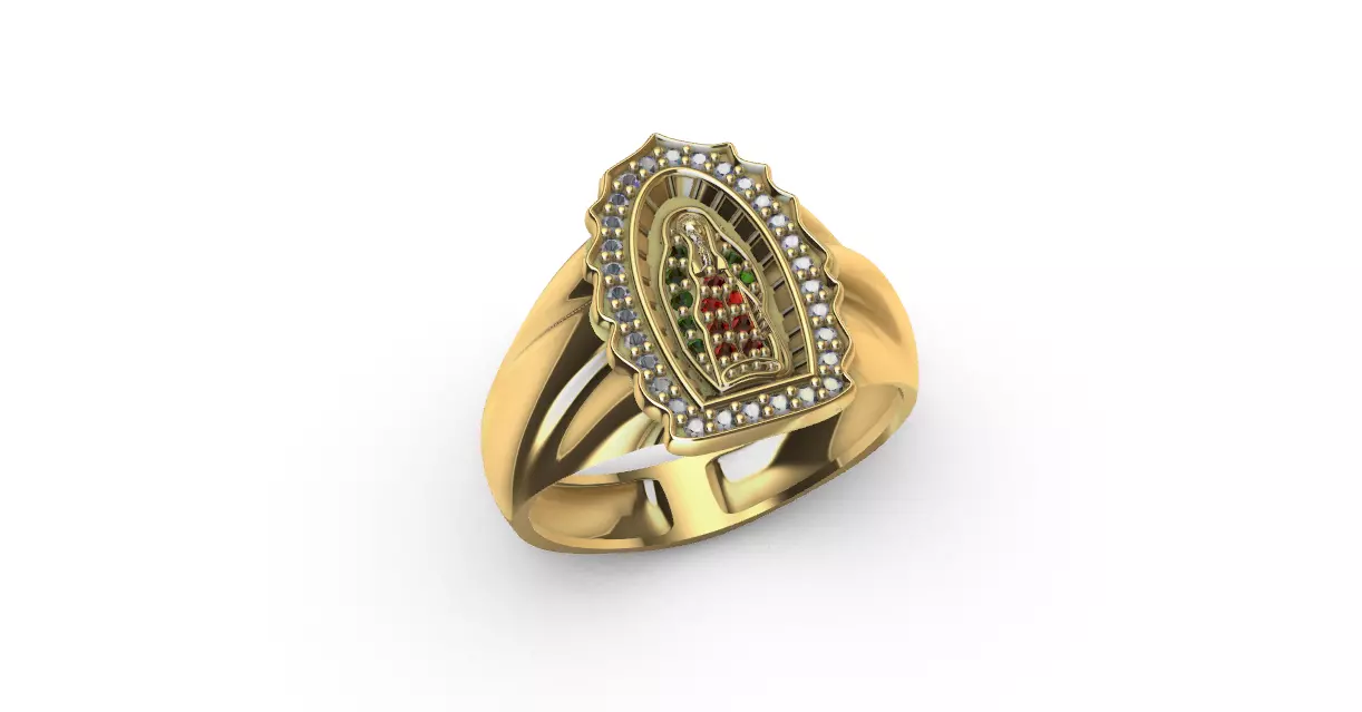 anillo guadalupe -v- 3D print model