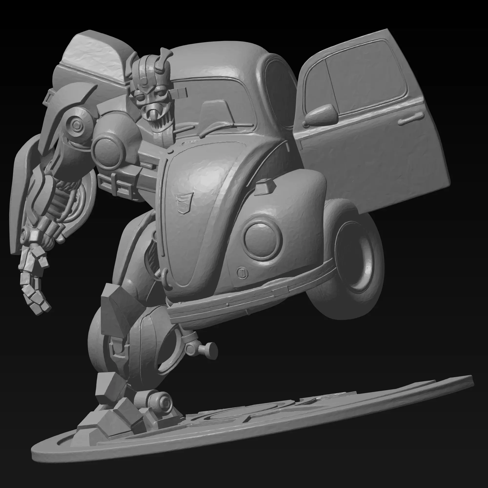 Bumblebee Transformers VW Beetle-Detailed 3D Print Model STL 3D print model