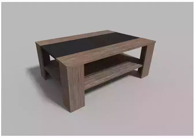 Table coffee with shelf