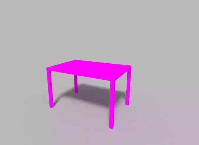 Table Low-poly 3D model
