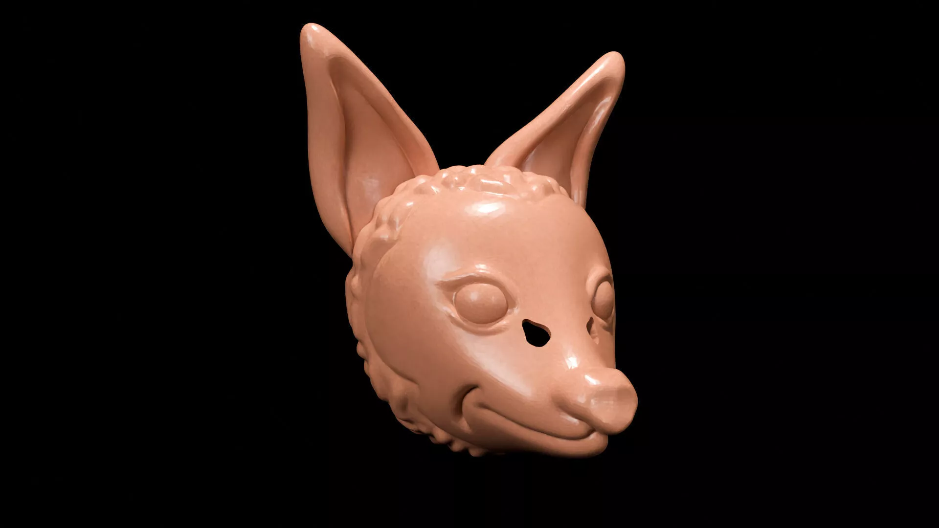 Deer Mask v1 3D Printable Model 3D print model