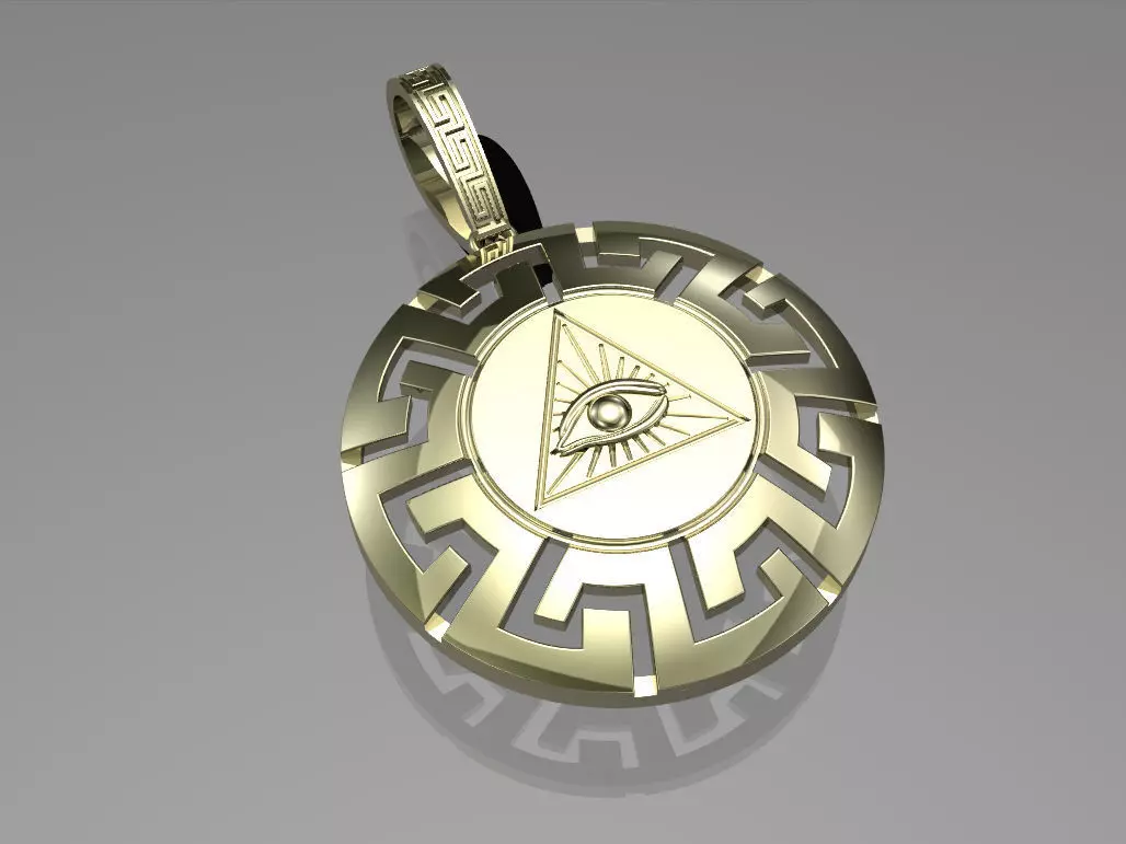 Masonic pendant 3 3D print model