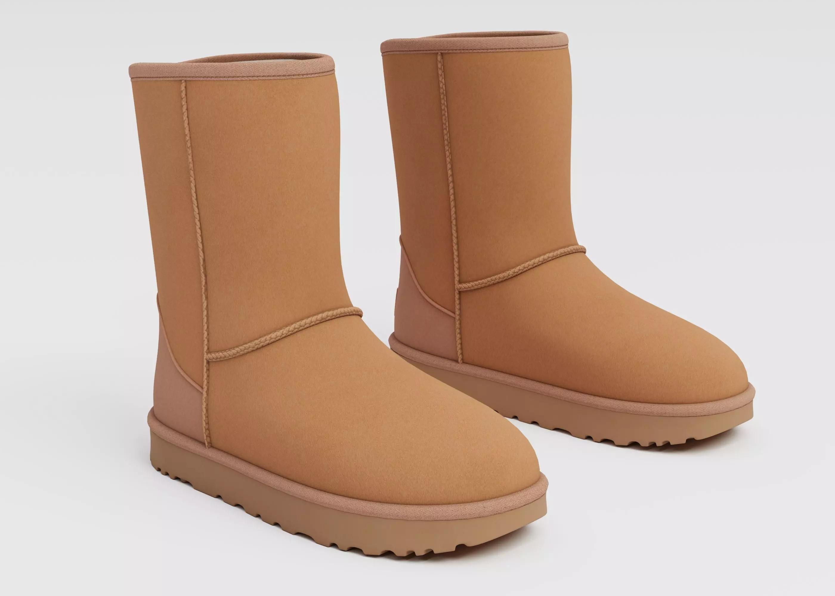 UGG Classic short boots Low-poly 3D model