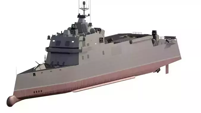 GREEK NAVY ADVANCED MULTIROLE STEALTH FRIGATE 3D model