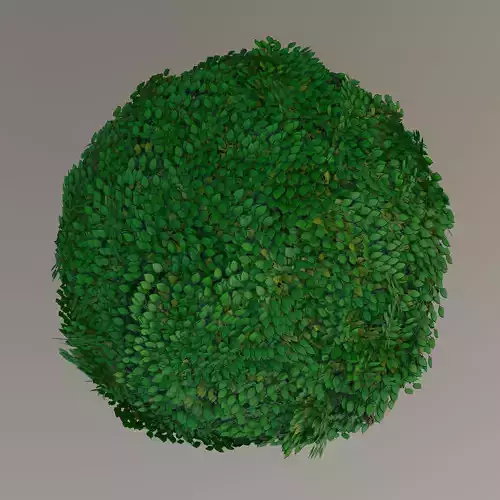 Fantasy Tree House with Dense Green Foliage 3D model 6