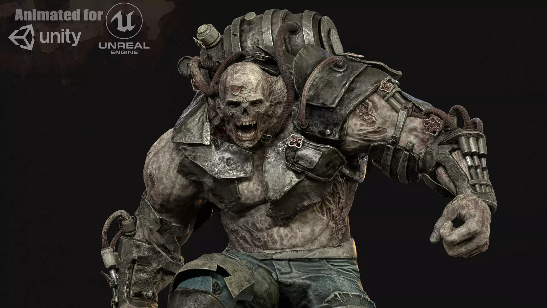 Zombie Jagger Low-poly 3D model