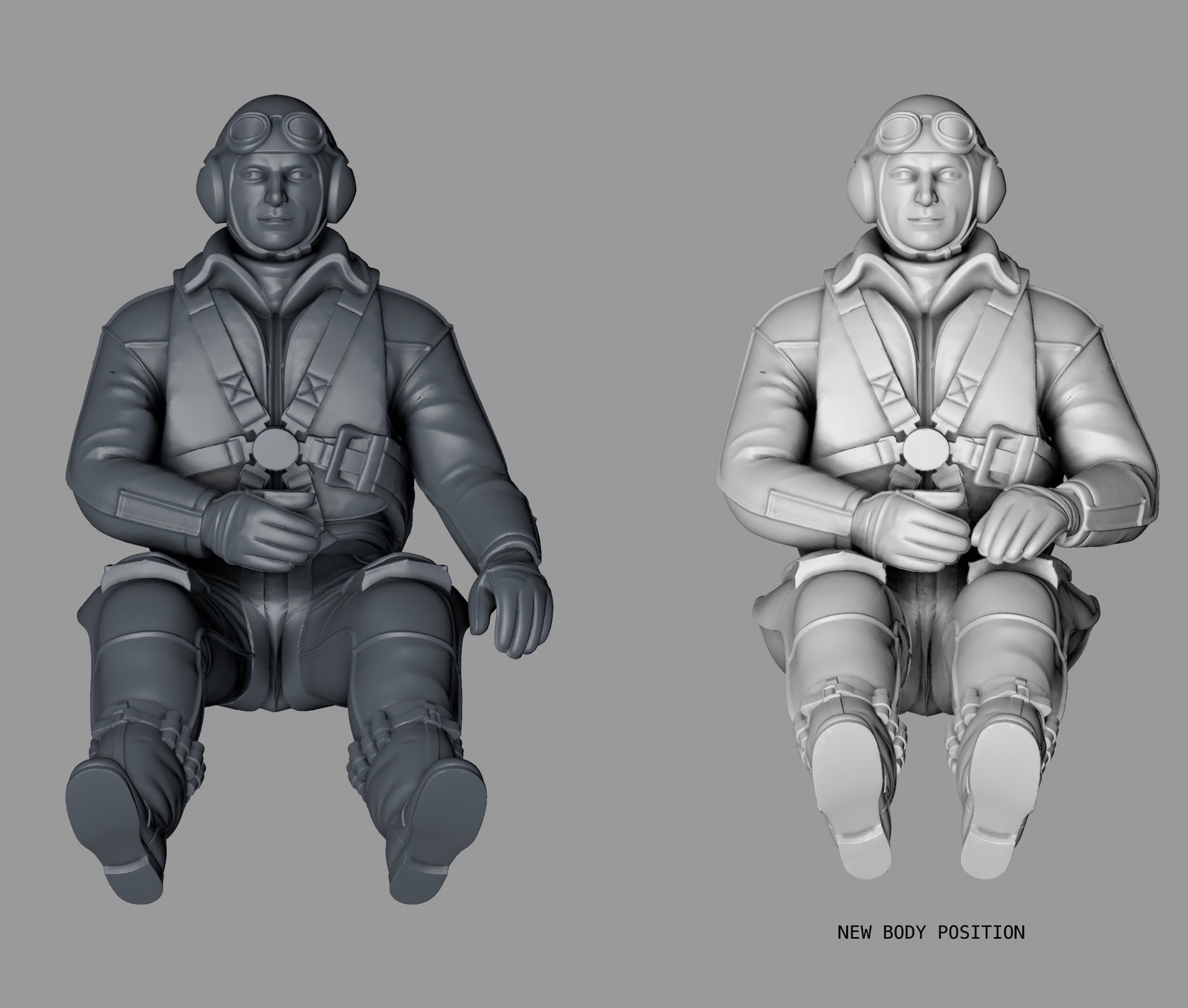 Pilot Me-109 3D print model_5