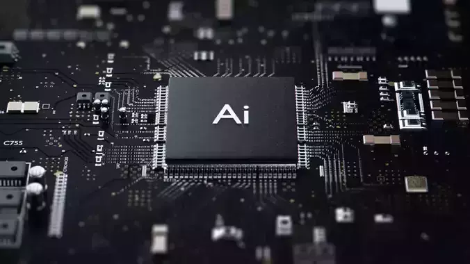 Circuit Board Low-poly 3D model