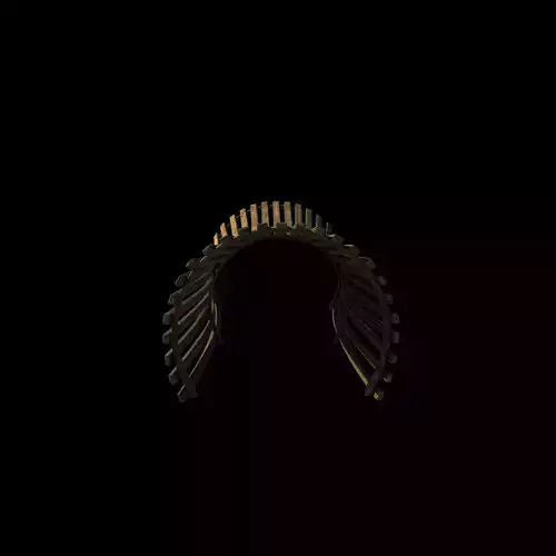 Wooden Pergola 11 3D model 4