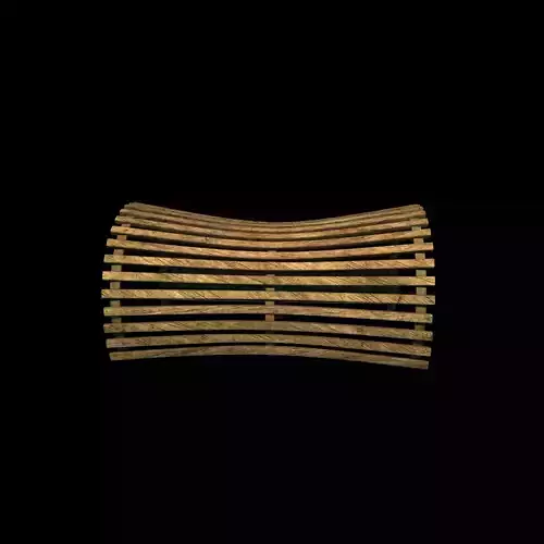 Wooden Pergola 11 3D model 5