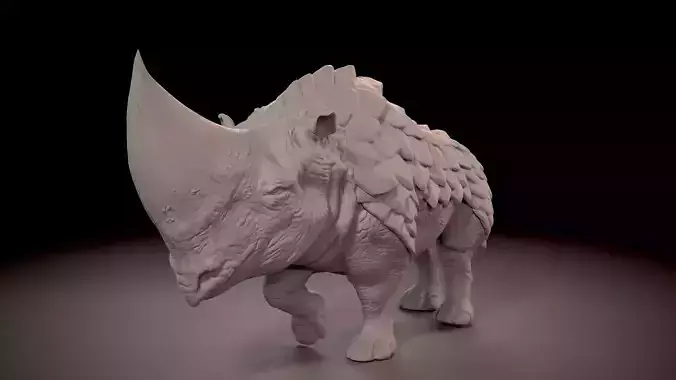 Pangoceros Rhino Creature 3D print model