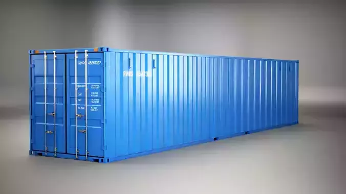 Intermodal Shipping Container 40-foot-long
