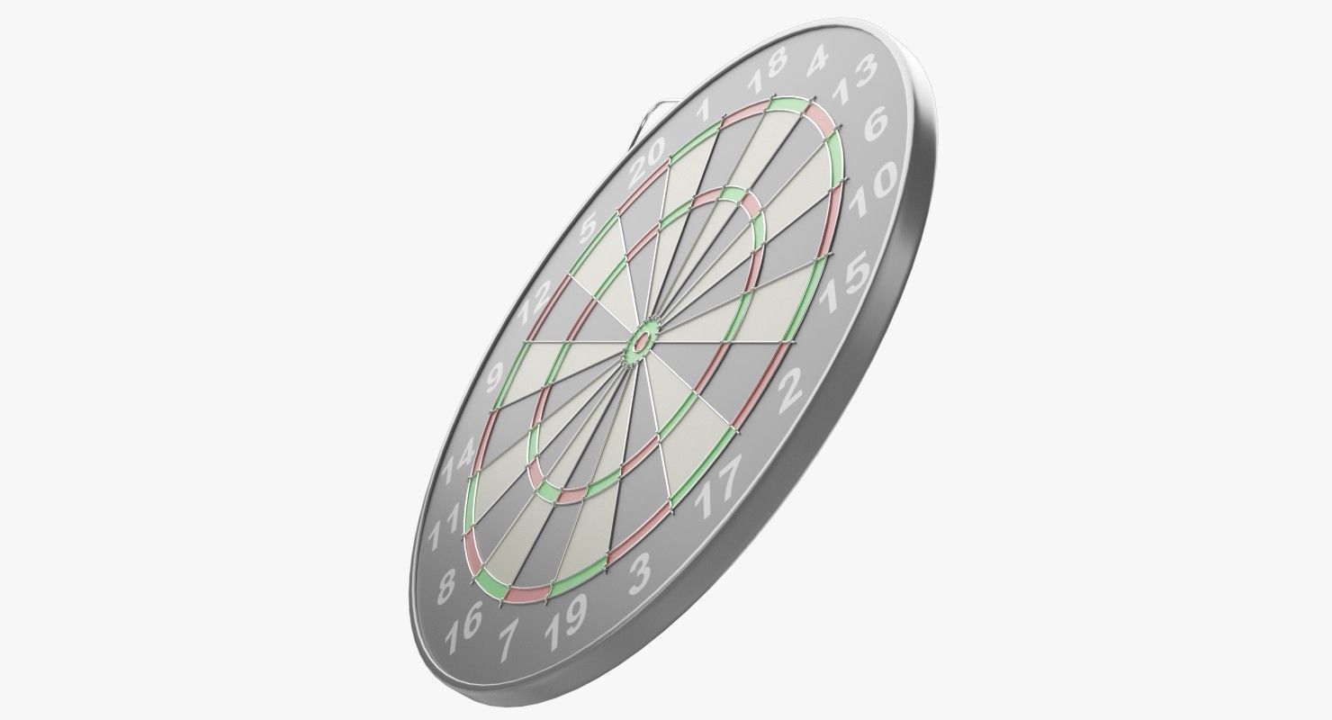 Dartboard dart board 3D model_3