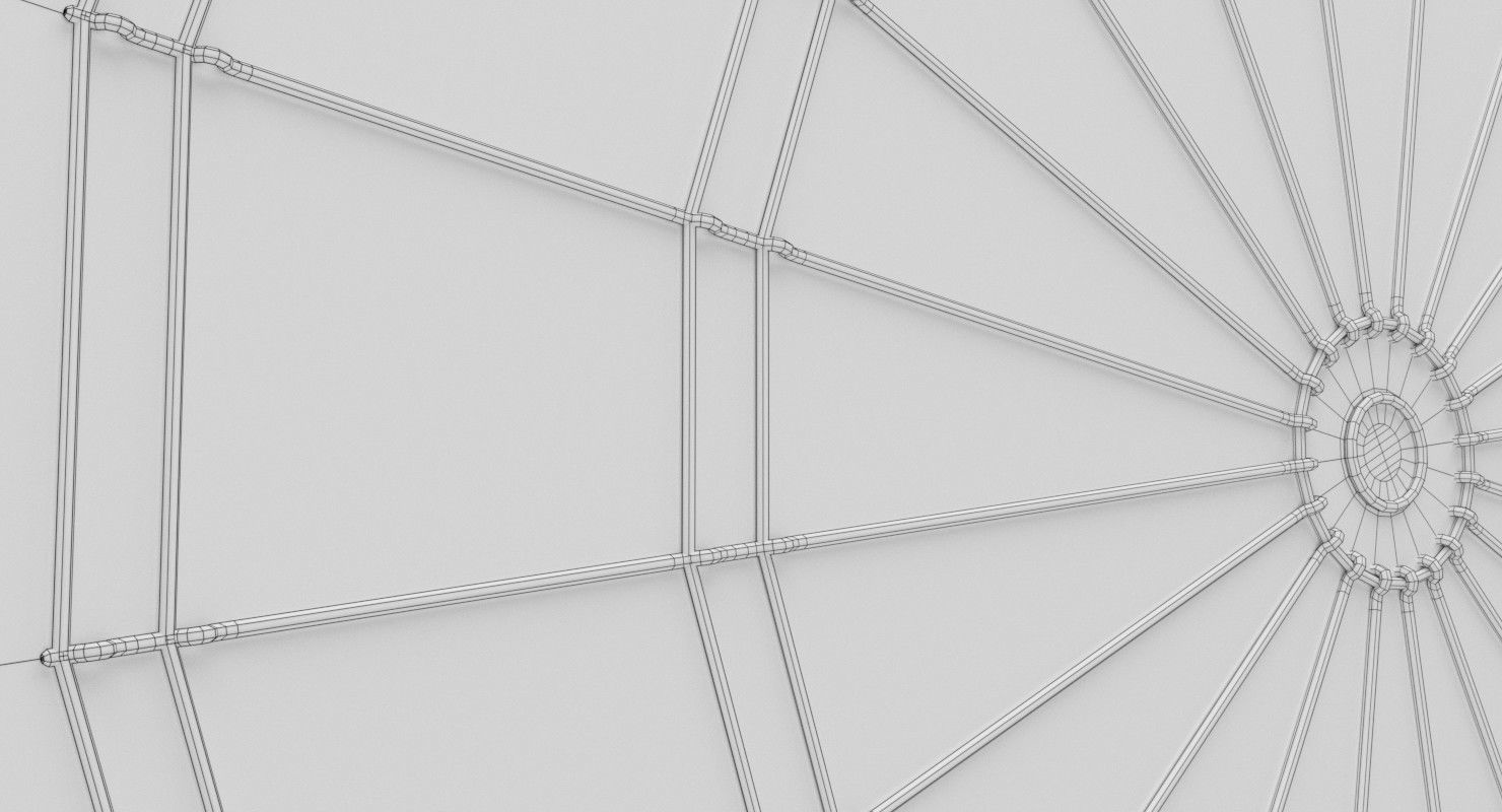 Dartboard dart board 3D model_8