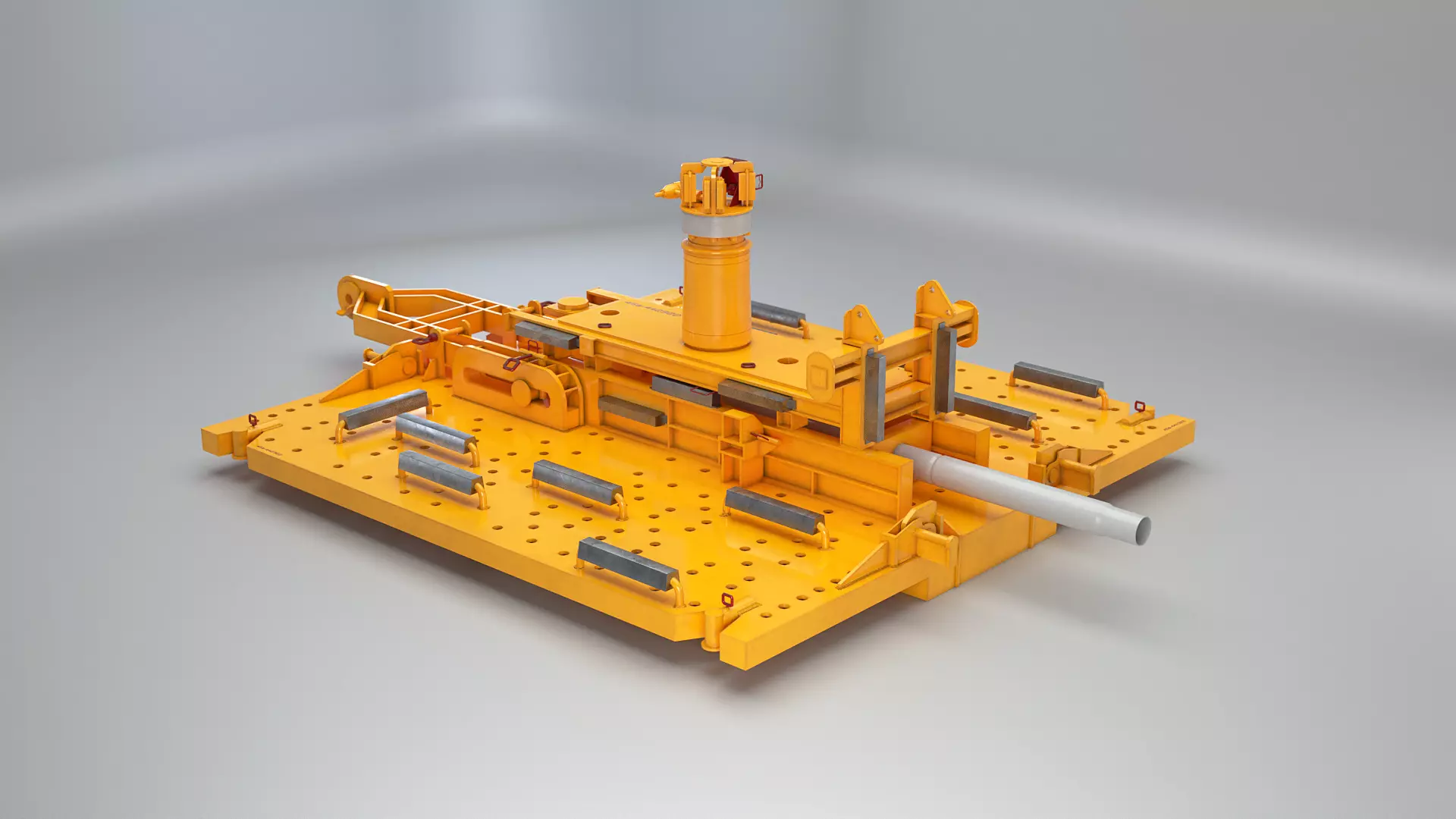 Generic Subsea Hub PLET Low-poly 3D model