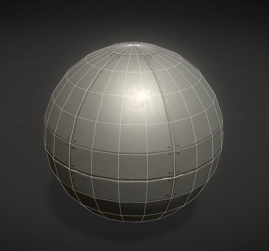 Sphere Bot Collection Low-poly 3D model_15