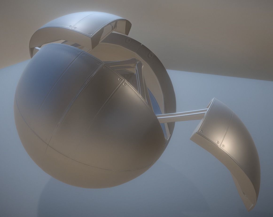 Sphere Bot Collection Low-poly 3D model_32