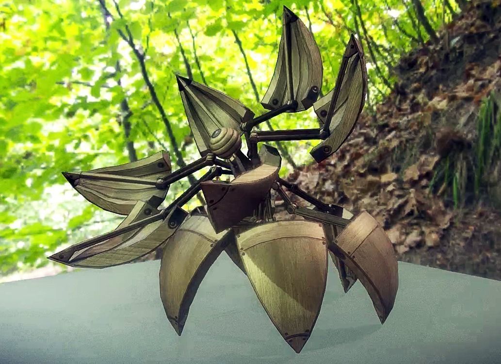 Sphere Bot Collection Low-poly 3D model_124