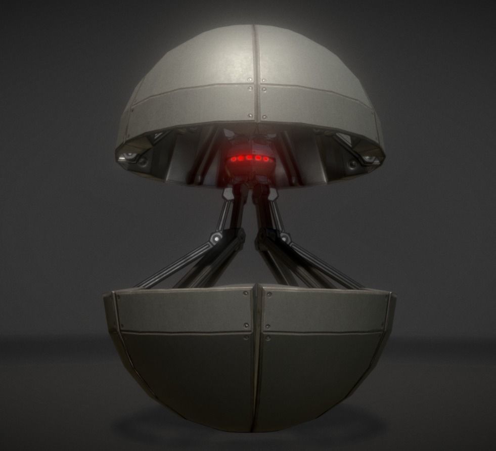 Sphere Bot Collection Low-poly 3D model_53