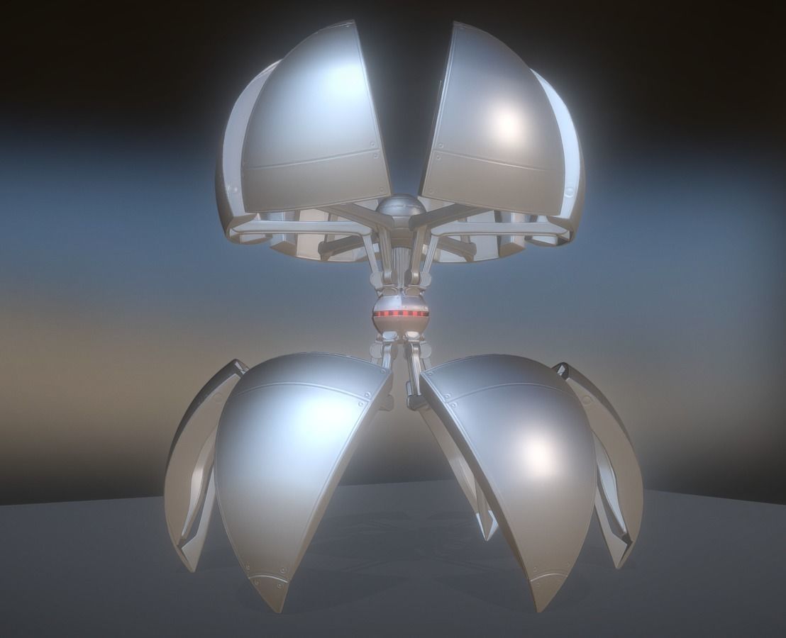 Sphere Bot Collection Low-poly 3D model_27