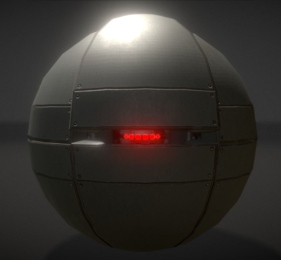 Sphere Bot Collection Low-poly 3D model_69