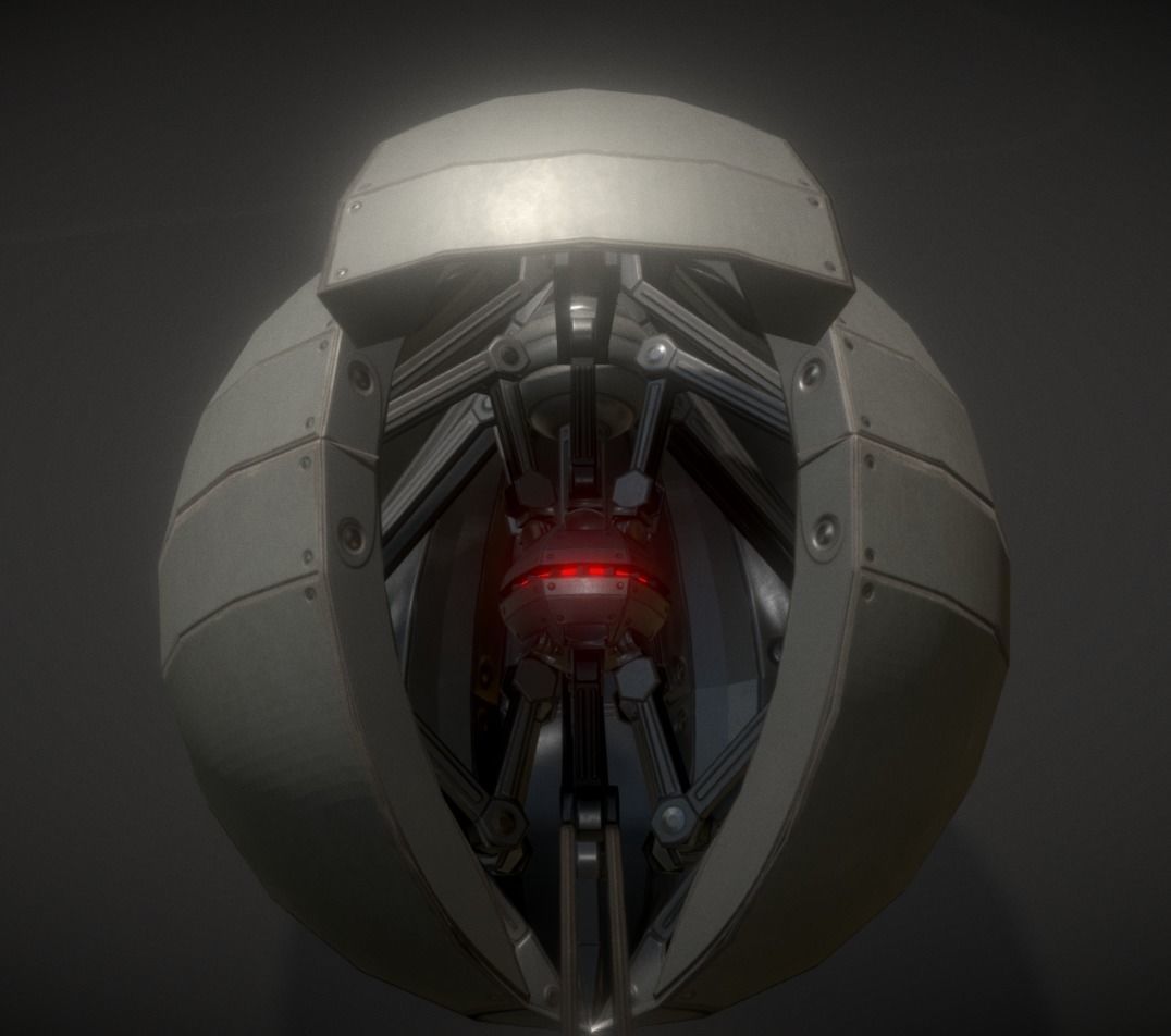 Sphere Bot Collection Low-poly 3D model_136