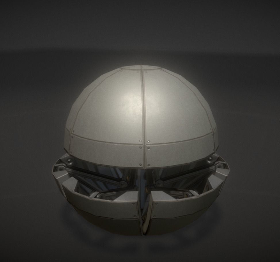 Sphere Bot Collection Low-poly 3D model_7