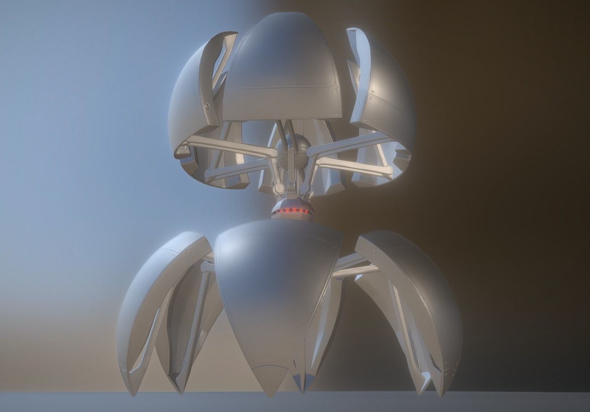 Sphere Bot Collection Low-poly 3D model_45