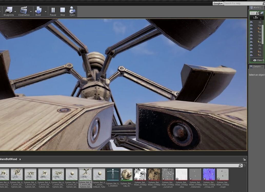 Sphere Bot Collection Low-poly 3D model_14