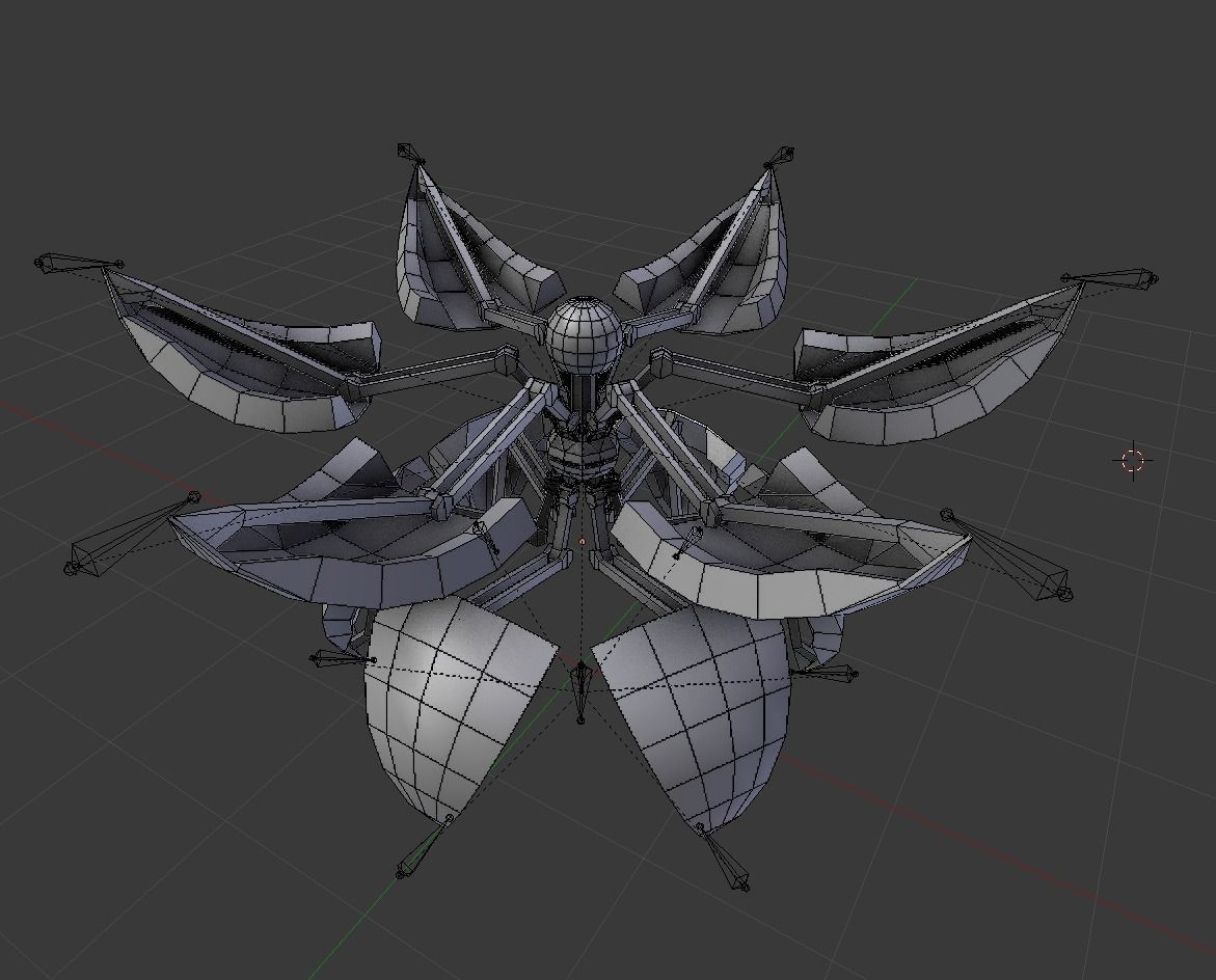 Sphere Bot Collection Low-poly 3D model_104