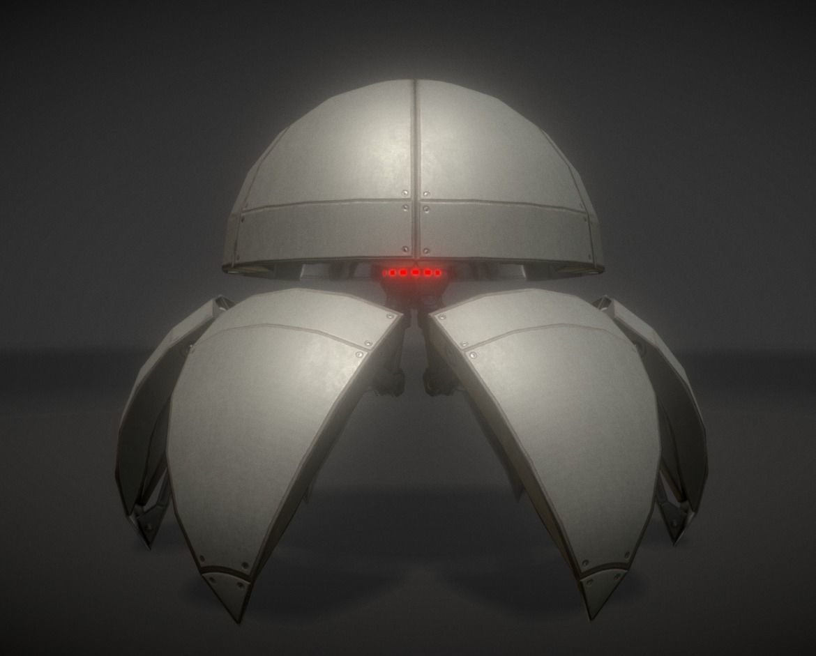 Sphere Bot Collection Low-poly 3D model_57
